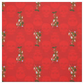 Tissu crâne hideux de Noël hanté (Échantillon)
