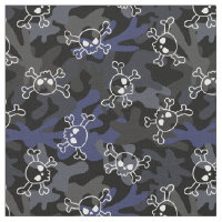 Crâne Motif de camo bleu gris noir