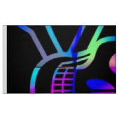 Tissu Crâne, néon (Fat Quarter)