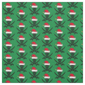 Tissu Crâne pirate de Noël (Échantillon)