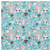 Tissu Crâne riant de texture (Échantillon)