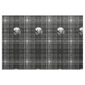 tissu Crâne tendance noir blanc plaid cool (Fat Quarter)