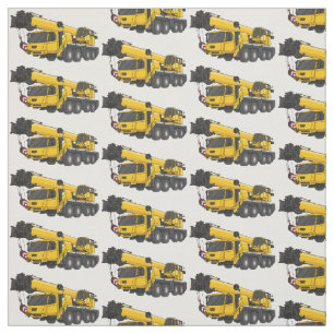 Tissu Crane truck cartoon illustration