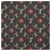 Tissu Crânes de pirate (Échantillon)
