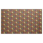 Tissu Crânes de sucre mexicains à fleurs (Yard)