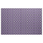 Tissu Crânes et fleurs violettes (Fat Quarter)