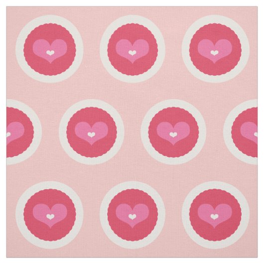 Tissu cranté de Valentine d'amour de rose (Échantillon)