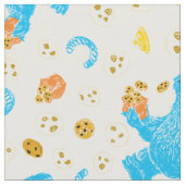 Tissu Crayon Cookie Monster Cookie Motif (Fermer)