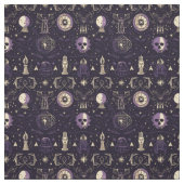 Tissu Create Your Own Purple & Gold Magic Symbols Black (Échantillon)