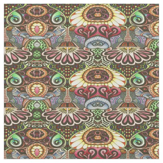 Tissu Création de doodle de fête Artiste joyeuse (Fermer)