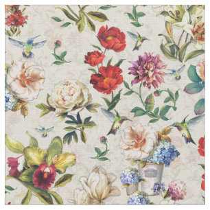 Tissu Création de l'aquarelle florale de l'époque victor