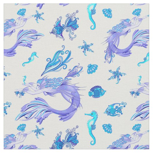 Tissu Créature de la fée mauve de sirène (Fermer)