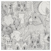 Tissu créatures croisées folles de point (Fermer)