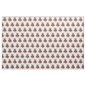 Tissu crèche brune mignonne d'ours de nounours (Fat Quarter)