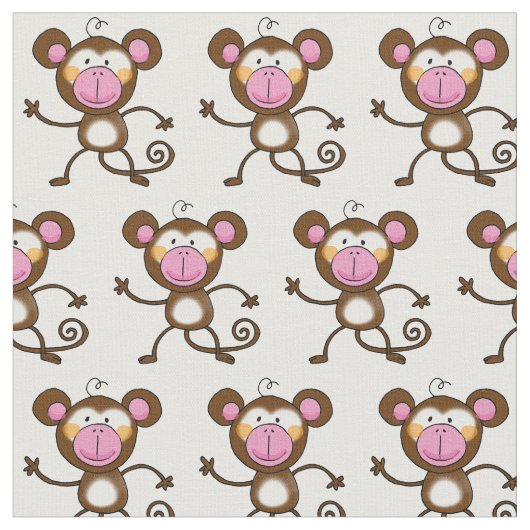 Tissu crèche effrontée de singe (Fermer)