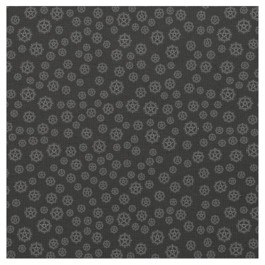 Tissu Créez vos propres Pentacles Blancs Noirs (Fermer)
