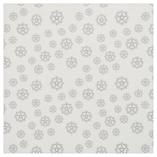 Tissu Créez Vos Propres Pentacles Noirs Blancs (Échantillon)