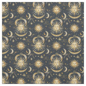 Tissu Créez votre propre orné bleu céleste et or (Échantillon)