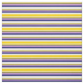 Tissu Crème à la menthe, Jaune, Gris, Plum et Bleu de mi (Échantillon)