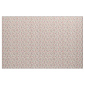 Tissu crème de fleurs vintages weimaraner (Yard)