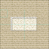 Tissu crème de pousses (Carreau)