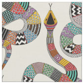 Tissu crème de serpent graphique (Fermer)