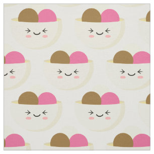 Tissu Crème glacée Kawaii