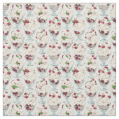 Tissu Crème glacée le dimanche (Échantillon)