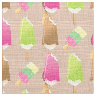 Tissu Crème glacée sur bâton