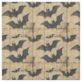 Tissu Crème Patchwork de Denim Grunge avec Chauves-souri (Échantillon)