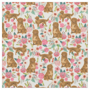 Tissu crème vintage florale de la nouvelle-écosse