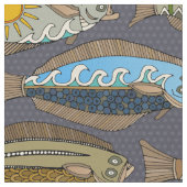 Tissu Crépuscule d'Alaska de flétan (Fermer)