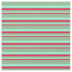 Tissu Crimson, Aquamarine et Vert de la mer Noire