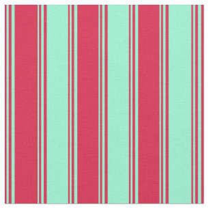 Tissu Crimson & Aquamarine Motif rayé