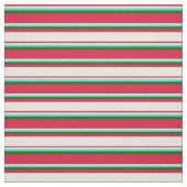 Tissu Crimson, Beige, Turquoise et Vert foncé (Échantillon)