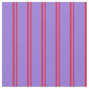 Tissu Crimson et rayures violettes