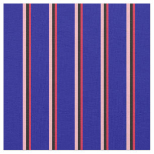Tissu Crimson, noir, rose clair et bleu foncé