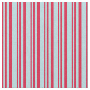 Tissu Crimson & Poudre Bleu Motif de bandes colorées
