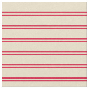 Tissu Crimson & Tan Motif