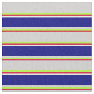 Tissu Crimson, vert clair, gris clair, bleu et blanc