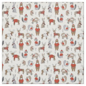 Tissu Critère des bois de Noël (Échantillon)