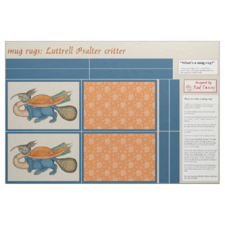 Tissu Critère Luttrell Psalter do-it-yourself Tapis de M