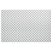 Tissu Crochets bleu-gris sur blanc (Yard)