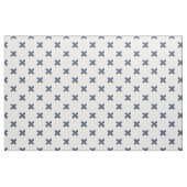 Tissu Crochets bleu-gris sur blanc (Fat Quarter)