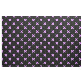 Tissu Crochets Lilac sur noir (Fat Quarter)