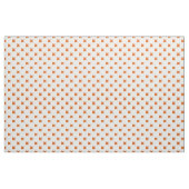 Tissu Crochets orange sur blanc (Yard)