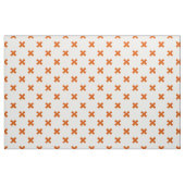 Tissu Crochets orange sur blanc (Fat Quarter)