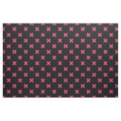 Tissu Crochis Fuchsia sur noir (Fat Quarter)