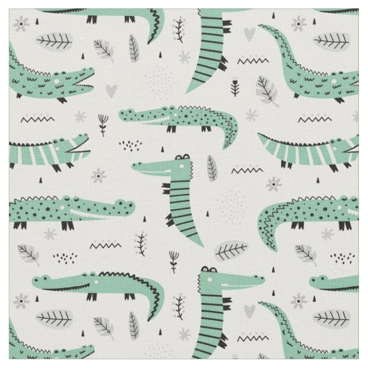 Tissu Crocodile amical (Fermer)