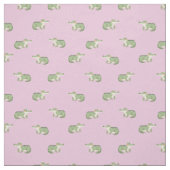 Tissu Crocodiles à l'aquarelle sur rose clair (Échantillon)